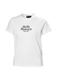 Helly Hansen Beyaz Kadın Bisiklet Yaka Baskılı T-Shirt HHA.54080_W CORE GRAPHIC