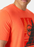 Helly Hansen HHA.34419_HELLY HANSEN HP RACE GRAP Turuncu Bisiklet Yaka Normal Düz Erkek T-Shirt
