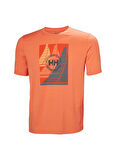Helly Hansen HHA.34419_HELLY HANSEN HP RACE GRAP Turuncu Bisiklet Yaka Normal Düz Erkek T-Shirt