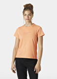 Helly Hansen HHA.54591_HELLY HANSEN W CORE T-SHI Somon Bisiklet Yaka Normal Düz Kadın T-Shirt