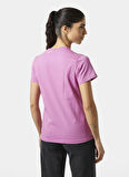 Helly Hansen HHA.54591_HELLY HANSEN W CORE T-SHI Mor Bisiklet Yaka Normal Düz Kadın T-Shirt