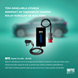 SGSTEC Home 7,4kW - 22kW 32A 10mt Kablolu Elektrikli Araç Şarj Cihazı  
