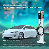 SGSTEC Home 7,4kW - 22kW 32A 10mt Kablolu Elektrikli Araç Şarj Cihazı  