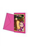 MASHA AND THE BEAR DAVETİYE SET 6'LI