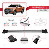 Ford Ranger (P375) 2011-2022 Arası ile Uyumlu FLY Model Ara Atkı Tavan Barı Gri 2 Adet
