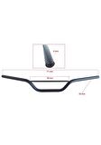 Cross-Atv-Cg Uyumlu Atkılı Gidon Siyah 22MM