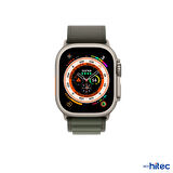 ScHitec 42-44mm Yeni Nesil Apple Uyumlu Akıllı Saat Kordonu Hasır Kancalı Yeşil