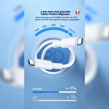 ScHitec Xiaomi Mi 9 Prime 6A 100W Type-C to Type-C 3Metre Süper Hızlı Data ve Şarj Kablosu