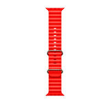 ScHitec 42-49mm Yeni Nesil Apple Uyumlu Akıllı Saat Kordonu Silikon Kırmızı