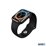 Winex HW67 Mini Bluetooth Arama Özellikli Akıllı Saat Siyah
