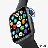 Winex HW67 Mini Bluetooth Arama Özellikli Akıllı Saat Siyah