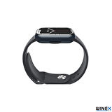 Winex HW67 Mini Bluetooth Arama Özellikli Akıllı Saat Siyah