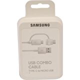 Samsung Galaxy S23 Micro ve Type-C Çift Çıkış Portlu Data ve Hızlı Şarj Kablosu 1.5m (Samsung Türkiye Garantili)