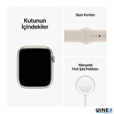 Winex 2024 Watch 8 Series FullSecreen Android İos Uyumlu Akıllı Saat Gümüş