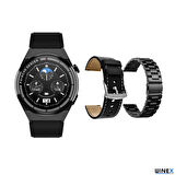 Winex 2024 Watch GT3 Max Android İos HarmonyOs Uyumlu Akıllı Saat Siyah