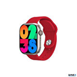 Winex Watch 9 Pro Amoled Ekran Android İos Uyumlu Akıllı Saat Kırmızı