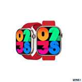 Winex Watch 9 Pro Amoled Ekran Android İos Uyumlu Akıllı Saat Kırmızı