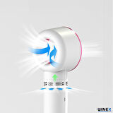 Winex Mini Taşınabilir Şarjlı Portatif Fan 3 Kademeli Yeşil