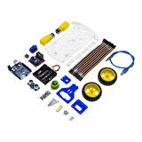 Robotistan REX Discovery Serisi Arduino Uyumlu Araba Kiti - Bluetooth Robot Araç - 2WD