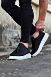 Celira HS010 Siyah Cilt Erkek Casual Ayakkabı