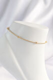 Celira Çelik Gold Renk Minimal Topçuk Model Halhal