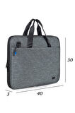Necati Çanta Macbook Organizer Laptop Evrak Çantası 15.6 & 16 Inç