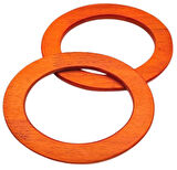 Çanta Aksesuar Oval Model 15x11 cm Taba Renk Ahşap Çanta Sapı
