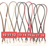 Çanta Aksesuar Spagetti Model Çanta Sapı Koyu Kahve Renk Light Gold Metal