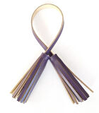 Çanta Aksesuar Gerçek Deri İkili Düz Püskül Mor