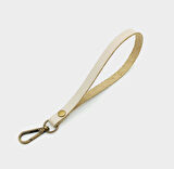 Çanta Aksesuar Gerçek Deri Krem Renk Elcik Antik Metalli