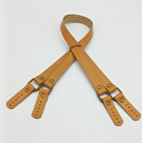 Çanta Aksesuar Hardal Renk Karedört Model Gerçek Deri Çanta Sapı (Antik Metal)