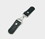 Çanta Aksesuar Gerçek Deri Kancalı Böce (Kilit) Siyah Gümüş Metalli