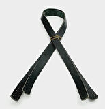 Çanta Aksesuar Siyah Renk Gerçek Deri 80X2 Cm Çift Sap