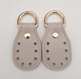 Çanta Aksesuar Açık Vizon Çift Kat Dikişli Suni Deri Sapucu Böce Light Gold Metalli