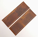 Nusrat Bilişim Çanta Aksesuar Crazy Oil Hardal Gerçek Deri Tutma Sapı 18X6 Cm Simit Sap