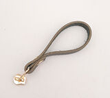 Çanta Aksesuar Siyah Gerçek Derili Light Gold Döngülü Fermuar Başı