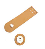 Çanta Aksesuar 11x3 cm Açık Taba Gerçek Deri Düz Çanta Kapağı Light Gold Metalli
