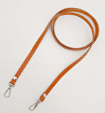 Çanta Aksesuar Gerçek Deri Spagetti Model Turuncu Taba Gümüş Metal Çanta Sapı