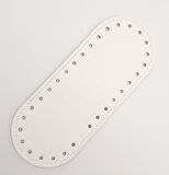 Çanta Aksesuar Suni Deri Beyaz 20x8 cm Oval Çanta Tabanı