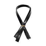 Çanta Aksesuar Rugan Deri 80x2 cm Dikişli Çift Çanta Sapı Siyah Renk