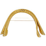 Çanta Aksesuar Parlak Rugan Deri Pelikan Model Çanta Sapı Gold Renk