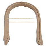 Çanta Aksesuar Parlak Rugan Deri Pelikan Model Çanta Sapı Bej Renk