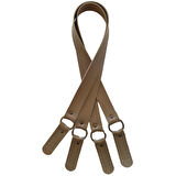 Çanta Aksesuar Haledört Model Suni Deri Çift Sap Vizon Renk Antik Metalli