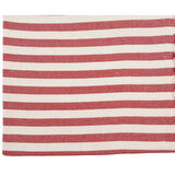 Nusrat Bilişim Çanta Aksesuar Balıksırtı Kırmızı Çizgili Keten Çanta Yapım Kumaşı