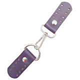 Çanta Aksesuar Gerçek Deri Kancalı Böce (Kilit) Mor Renk Gümüş Metalli