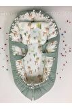Yeşil , Pikeli Ve Ponponlu, Babynest/ana Kucağı/anne Yanı