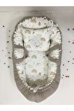 Kahverengi , Pikeli Ve Ponponlu, Babynest/ana Kucağı/anne Yanı
