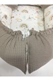 Kahverengi , Pikeli Ve Ponponlu, Babynest/ana Kucağı/anne Yanı