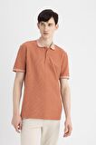 DeFacto New Regular Fit Waffle Kısa Kollu Basic Düz Polo Tişört B4508AX24SPOG604