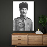 Genç Subay Atatürk - Kalpaklı Askeri Portre Kanvas Tablo